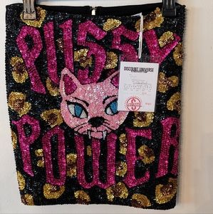 Discount Universe! Di$count Universe Sequined Mini Skirt